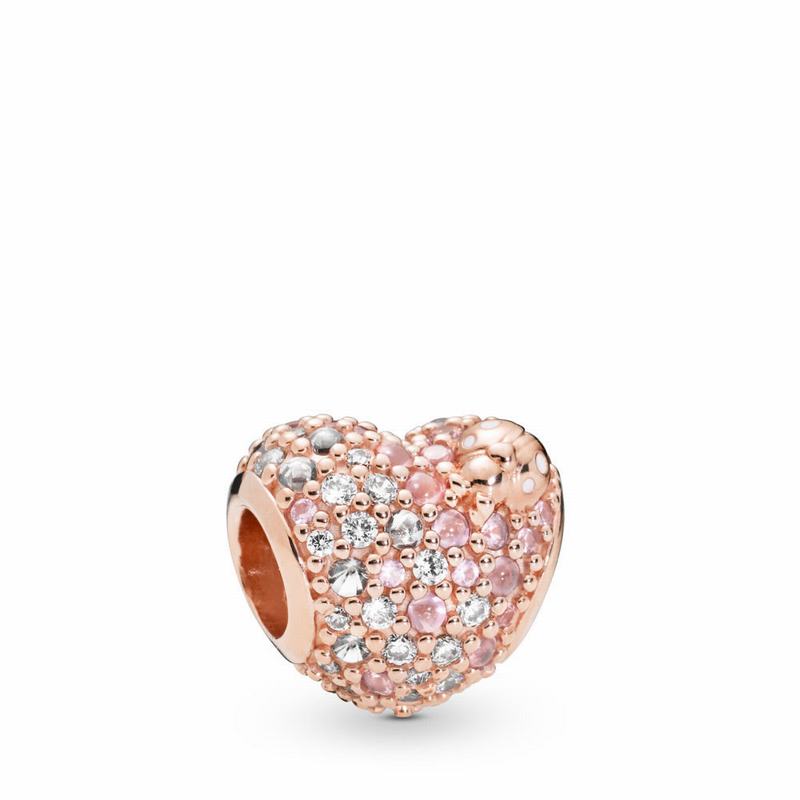 Pandora Gleaming Ladybird Heart Charm Egypt EC0238749